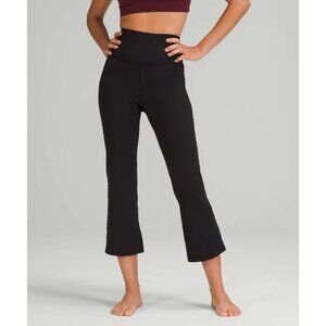 Lululemon Groove Super High-Rise Flared Crop Pants 23" Nulu Black Size 4